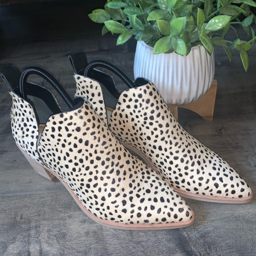 NWOB DOLCE VITA LEOPARD PRINT ANKLE BOOTIE - Picture 1 of 7